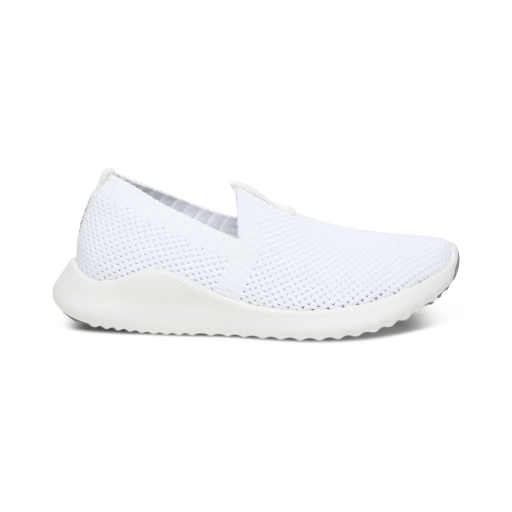 Aetrex Women's Angie Arch Support Sneakers - White | USA 0RGZQ0Y